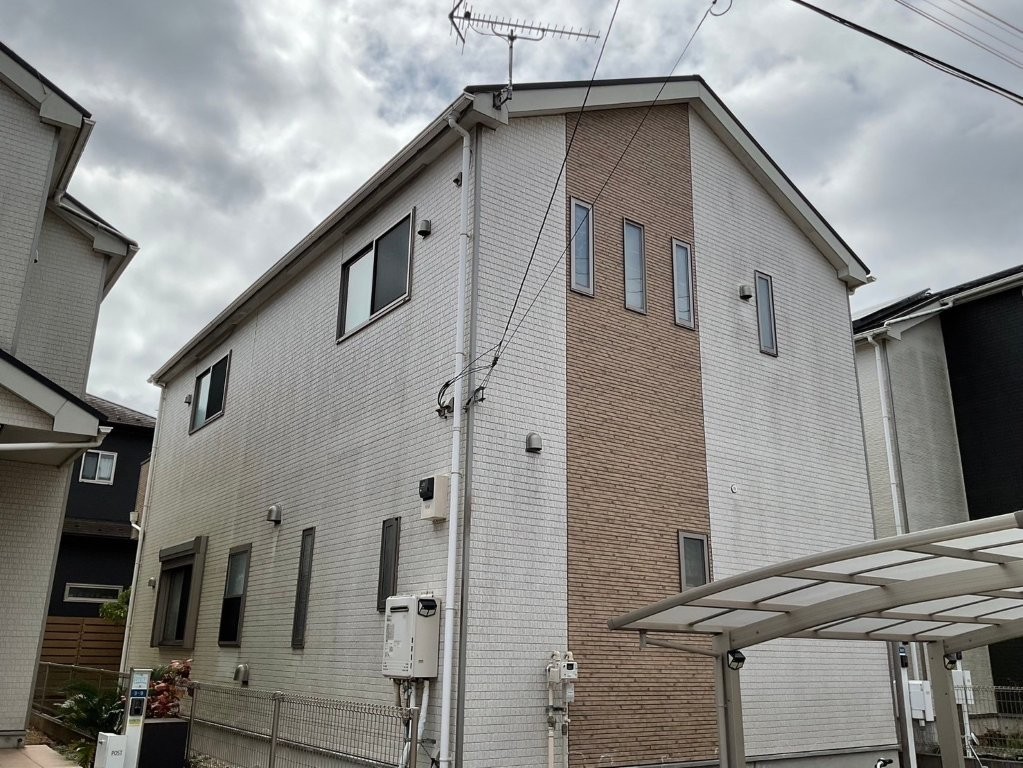 塗り替え塗装前の外壁・付帯部