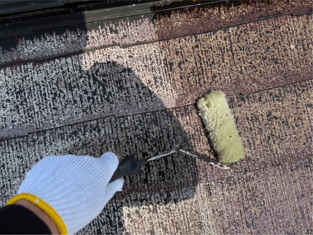 屋根下塗り塗装