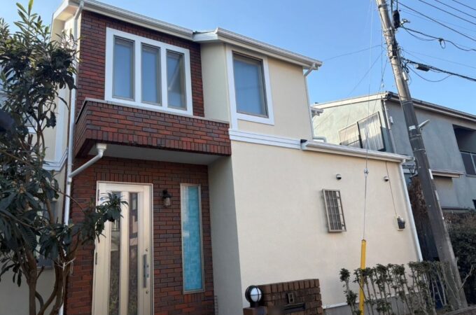 千葉県千葉市花見川区の戸建て住宅の塗装後外観｜外壁ND112と屋根ナスコンで仕上げた外装リフォーム